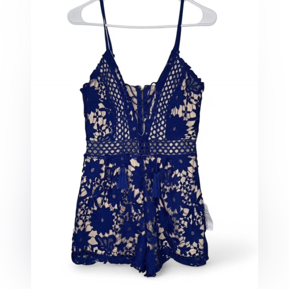 NWT Blue Lace Romper